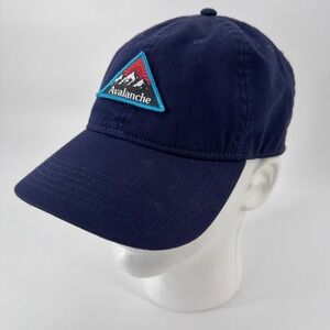 Avalanche Outdoor Supply Company Navy Blue Baseball Cap Metal Buckle Closure